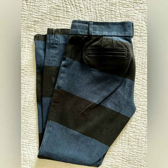 Banana Republic blue and black stripes Sloan pants size 0 - Picture 5 of 6